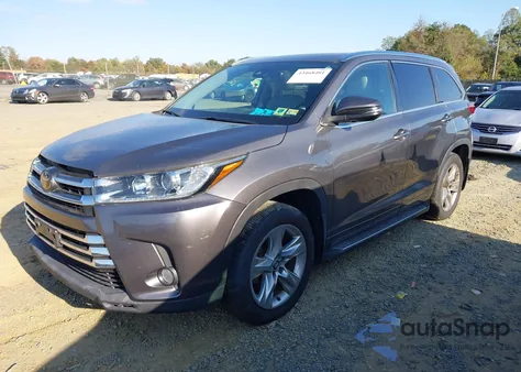 2018 Toyota Highlander Limited из США, поврежденный, VIN 5TDDZRFH8JS488749